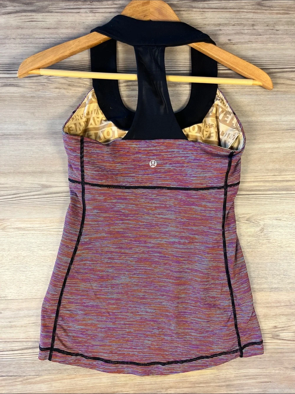 Lululemon Scoop Neck Tank Wee Are From Space Black March Multi/Black